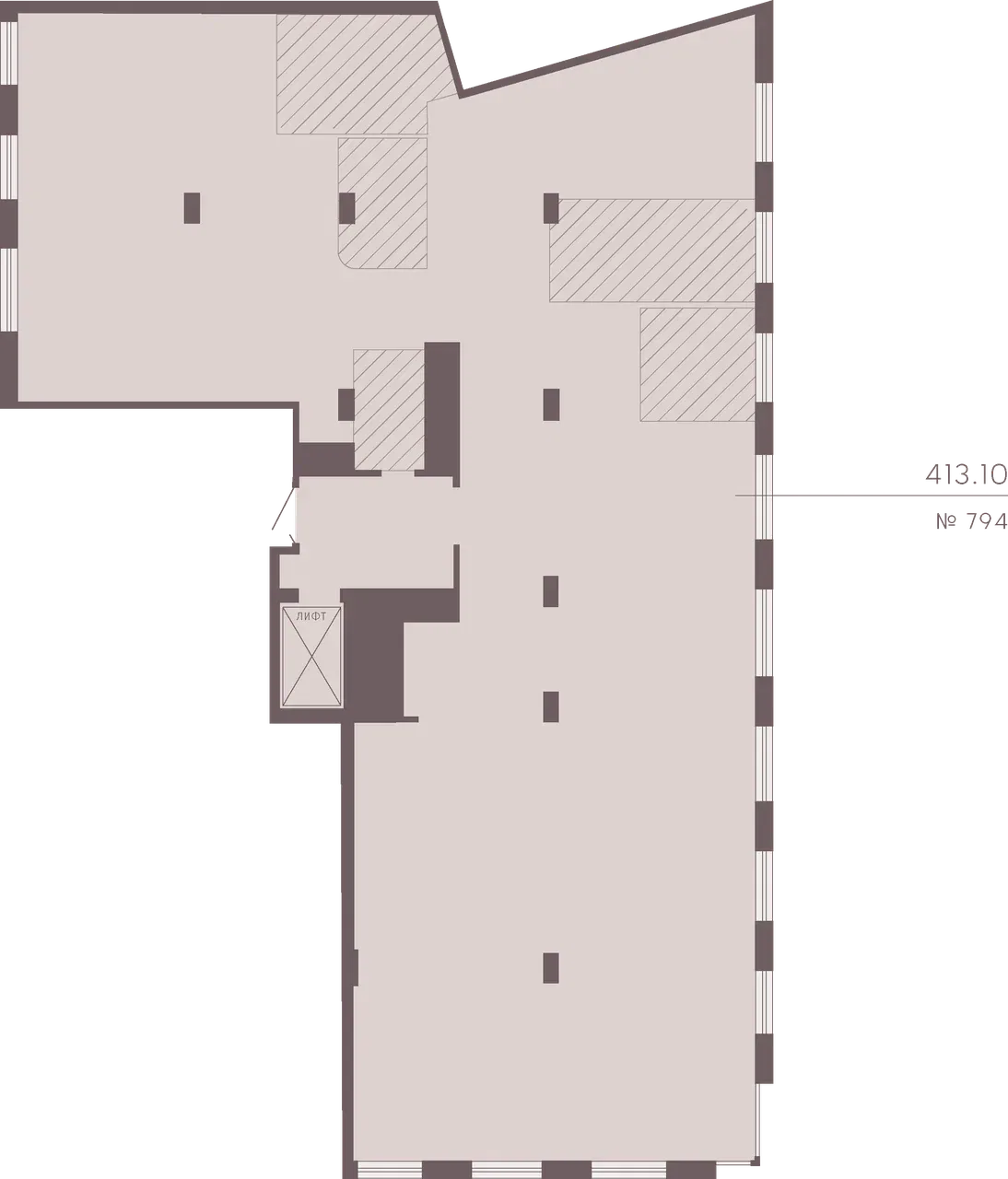 Планировка: Квартира 413 м² в «17/33 Петровский остров»